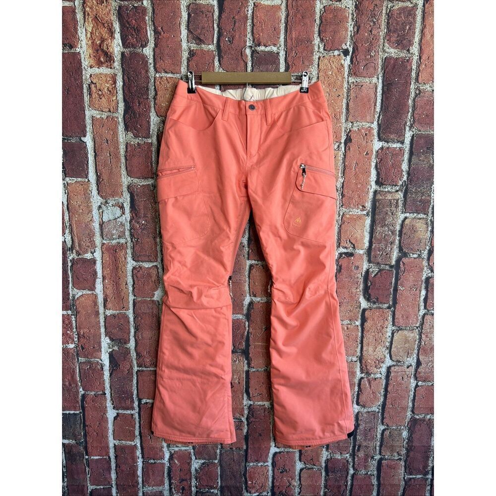 Burton Gloria Gore-Tex Snow Pants Small Orange Womens